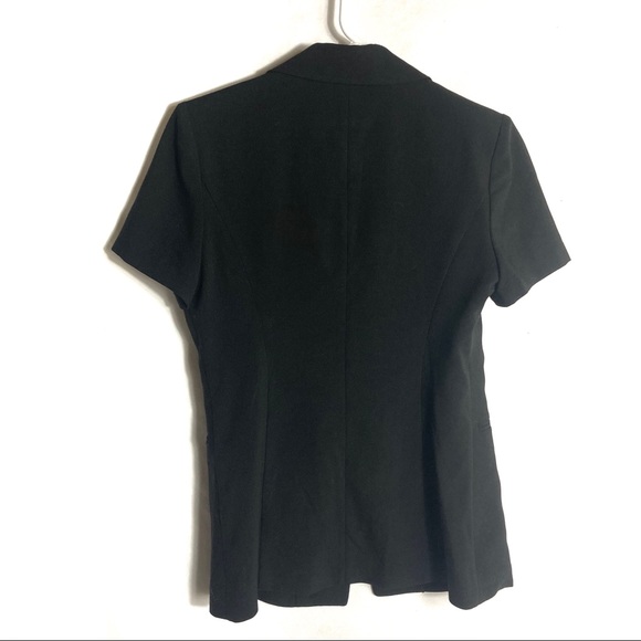 Reuve Black short Sleeve Button Front Black Blazer - Picture 3 of 11